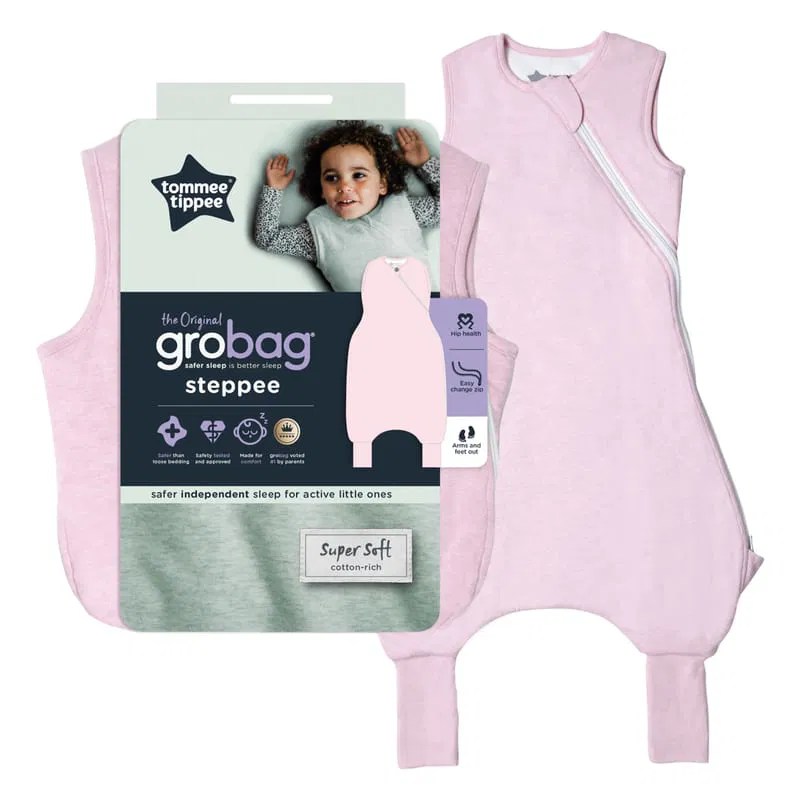 GROBAG STEPPEE PINK MARL 618 MONTHS 1 TOG Tiny Beginnings Baby and