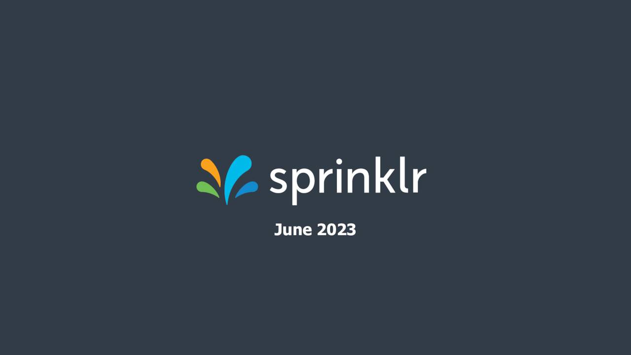 Sprinklr, Inc. 2024 Q1 Results Earnings Call Presentation (NYSECXM