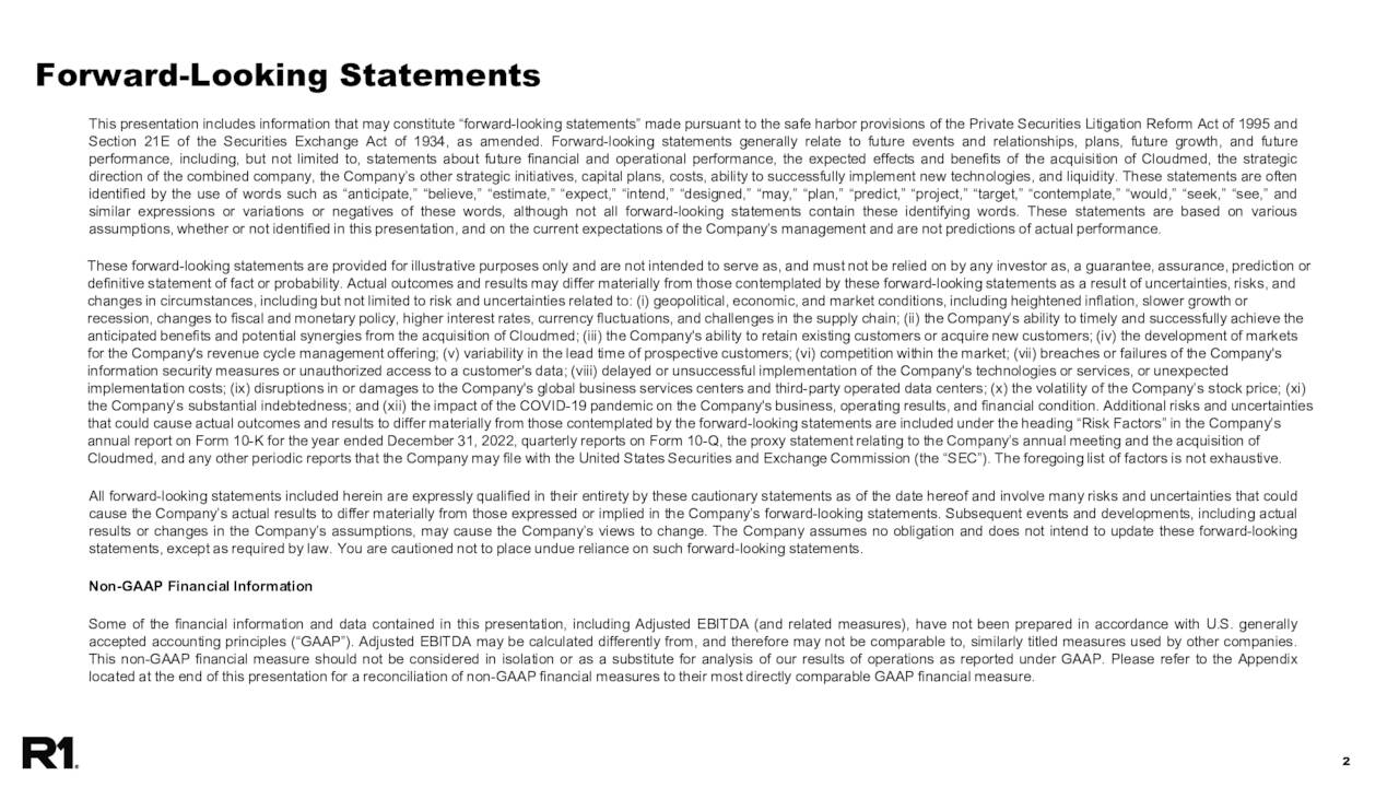 R1 RCM (RCM) Presents at the 43rd Annual Cowen Healthcare Conference