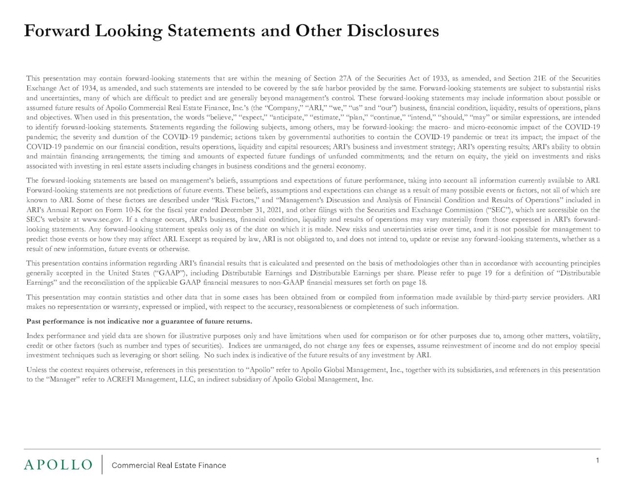 Apollo Commercial Real Estate Finance, Inc. 2022 Q4 Results Earnings Call Presentation (NYSE