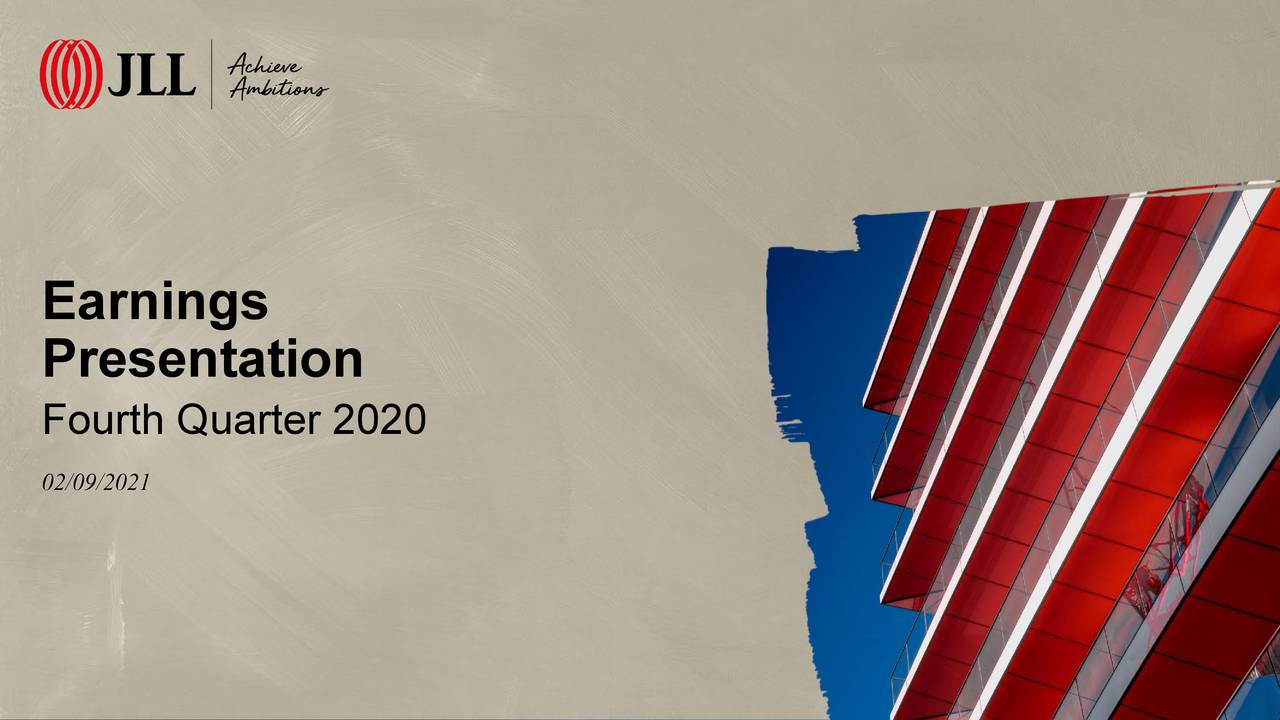 Jones Lang LaSalle Incorporated 2020 Q4 Results Earnings Call