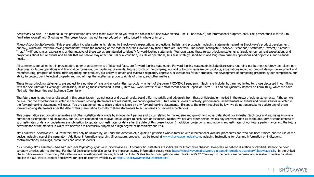 ShockWave Medical (SWAV) Investor Presentation Slideshow (NASDAQSWAV