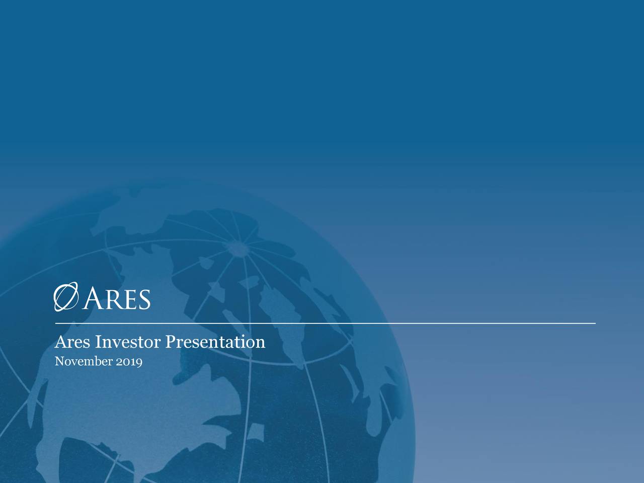 Ares Management (ARES) Investor Presentation Slideshow (NYSEARES