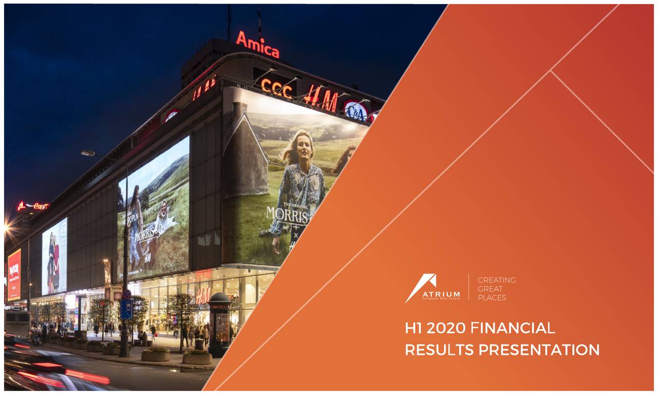 Atrium European Real Estate Limited 2020 Q2 Results Earnings Call