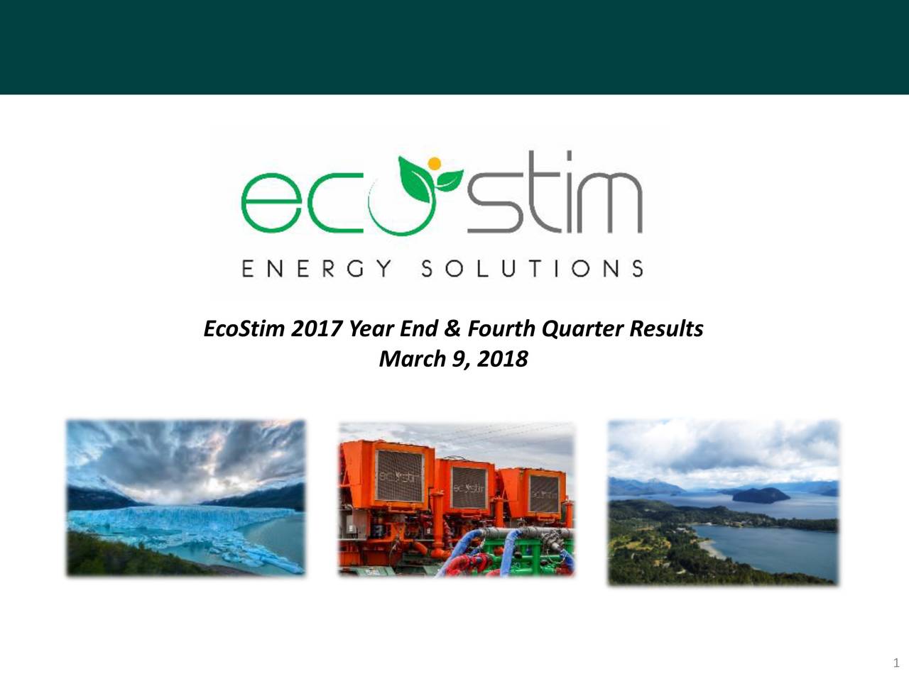 EcoStim Energy Solutions, Inc. 2017 Q4 Results
