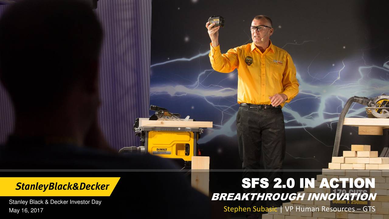 Stanley Black & Decker (SWK) Investor Presentation Slideshow