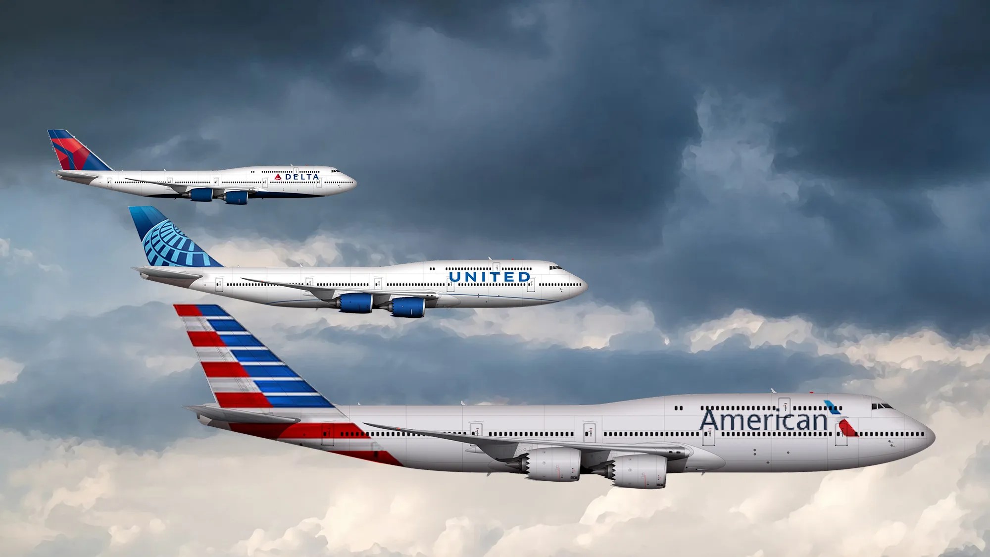 À quoi ressemblerait le Boeing 7478 si les « trois grands » américains