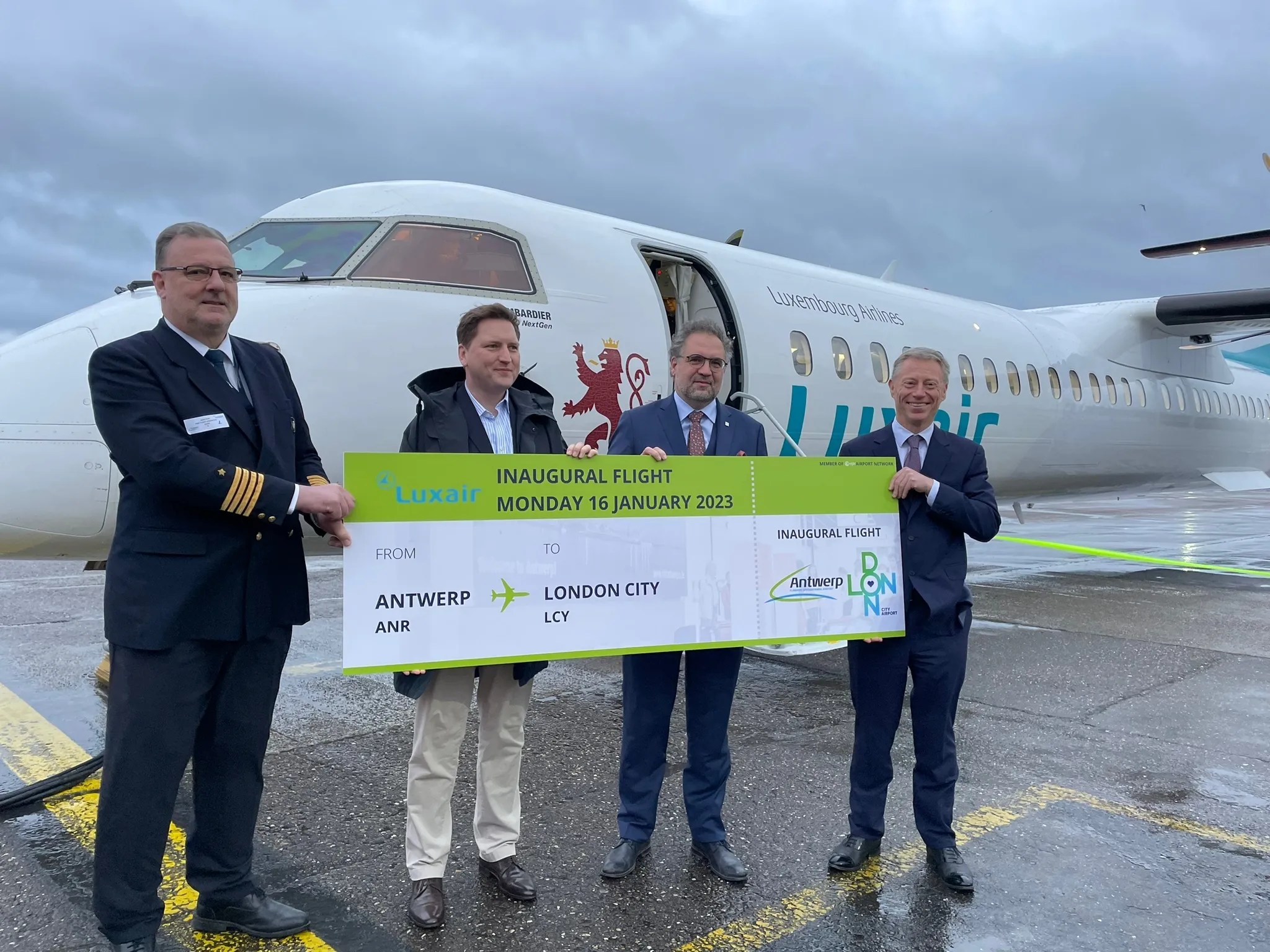 Luxair Launches London CityAntwerp Dash 8 Flights