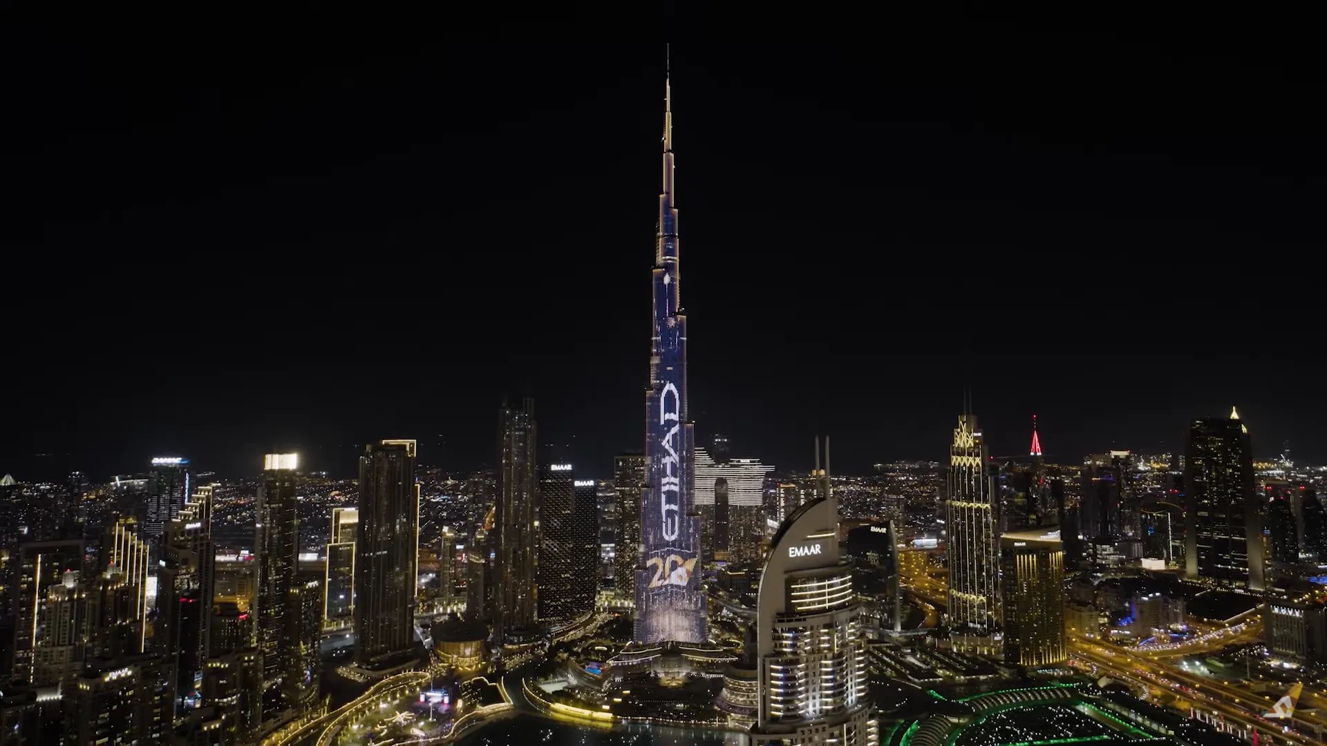 Etihad Airways Marks Two Decades with Burj Khalifa Spectacle Hype