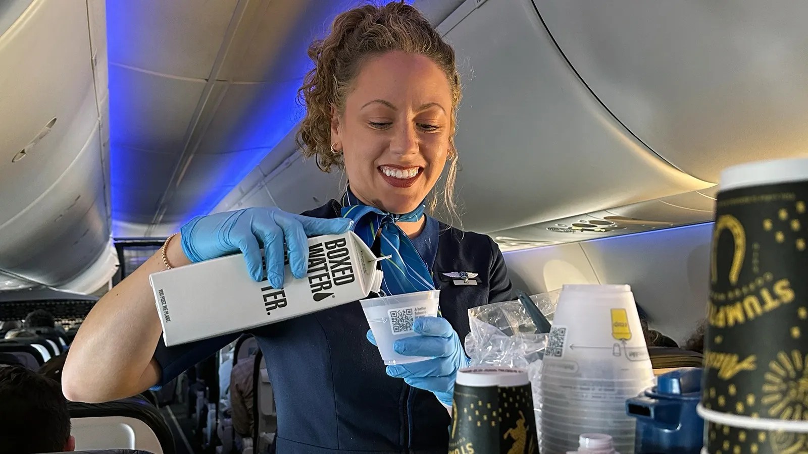 Sustainability To The Test Alaska Airlines Tries Out Reusable Cups