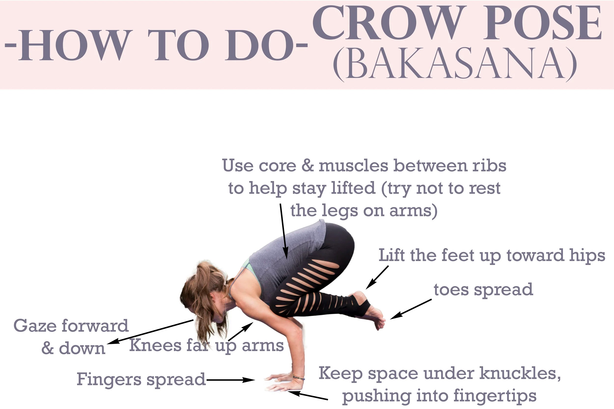 How to do Crow Pose — YOGABYCANDACE