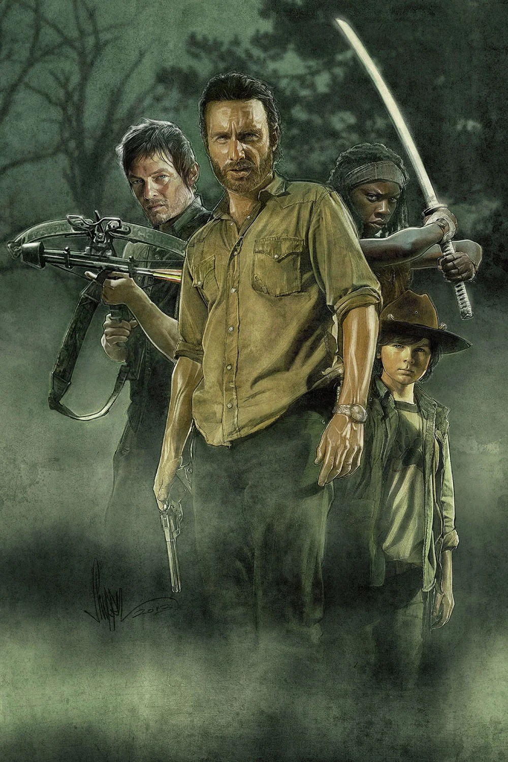 Official AMC 'The Walking Dead' Art Print — PAUL SHIPPER STUDIO