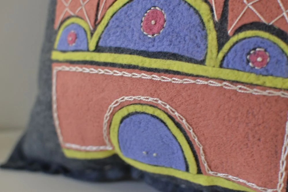 Show Off Saturday My First Needle Felted Pillow — SewCanShe Free