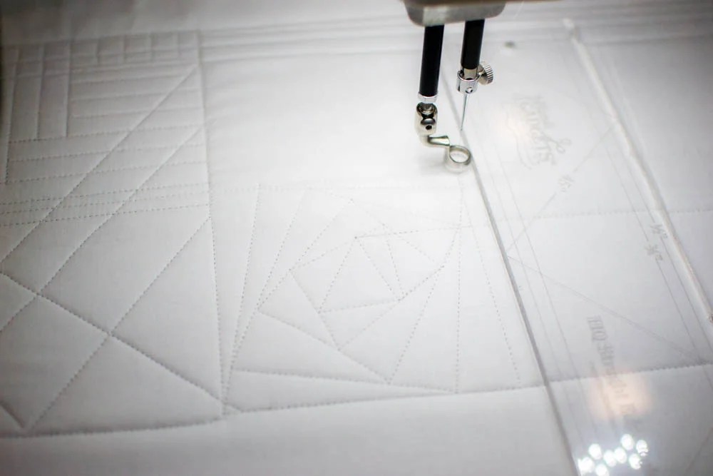 Geometrics and Rulers a Long Arm Quilting with Angela