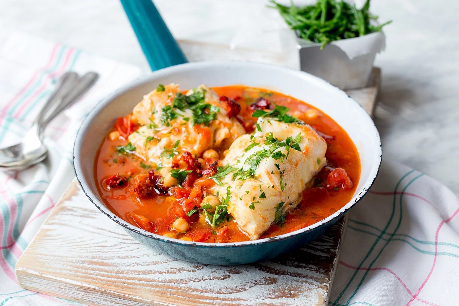 Spanish cod one pot — The Kitchen Alchemist