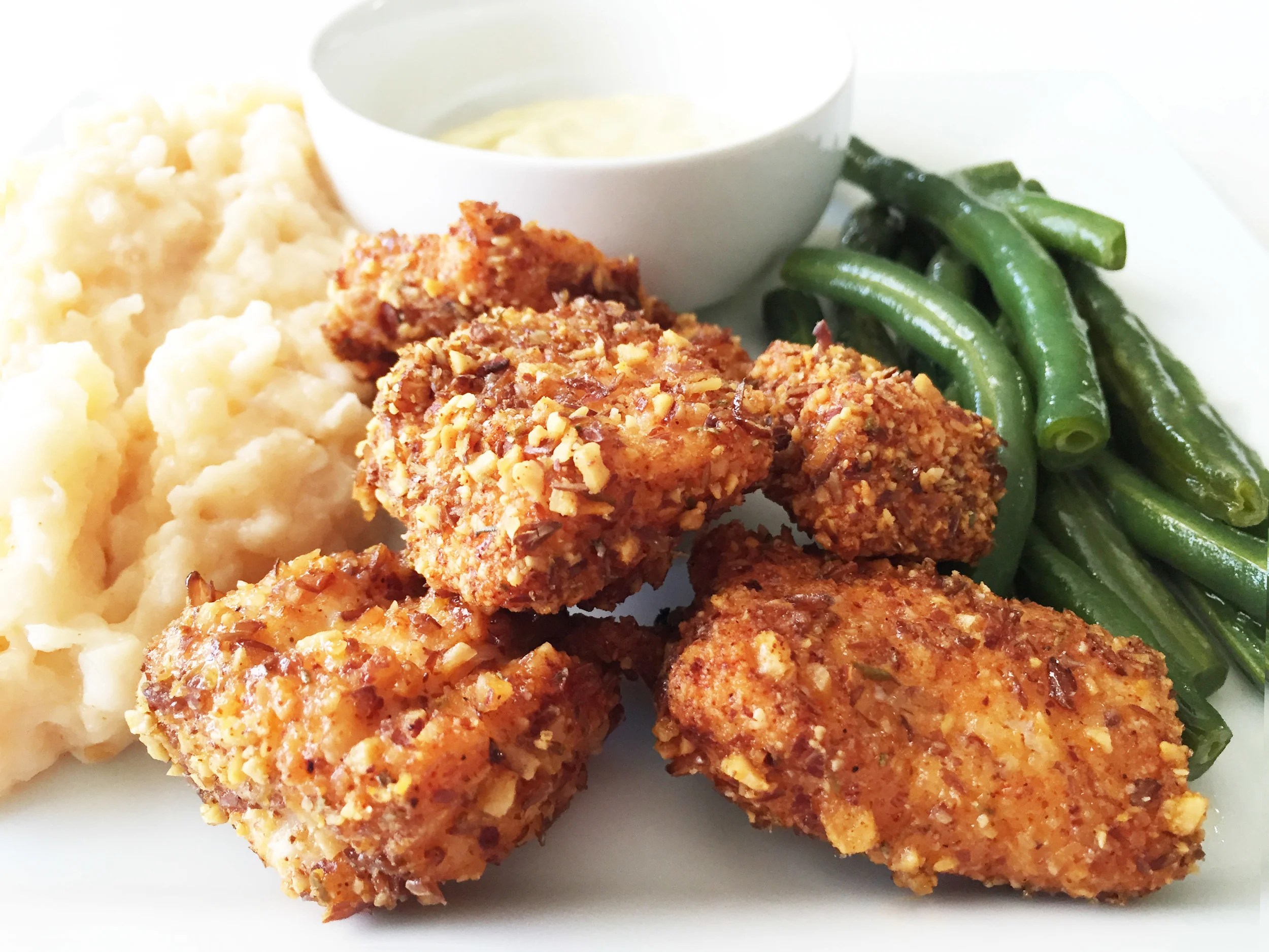Almond & Flax Chicken Nuggets — The Skinny Fork