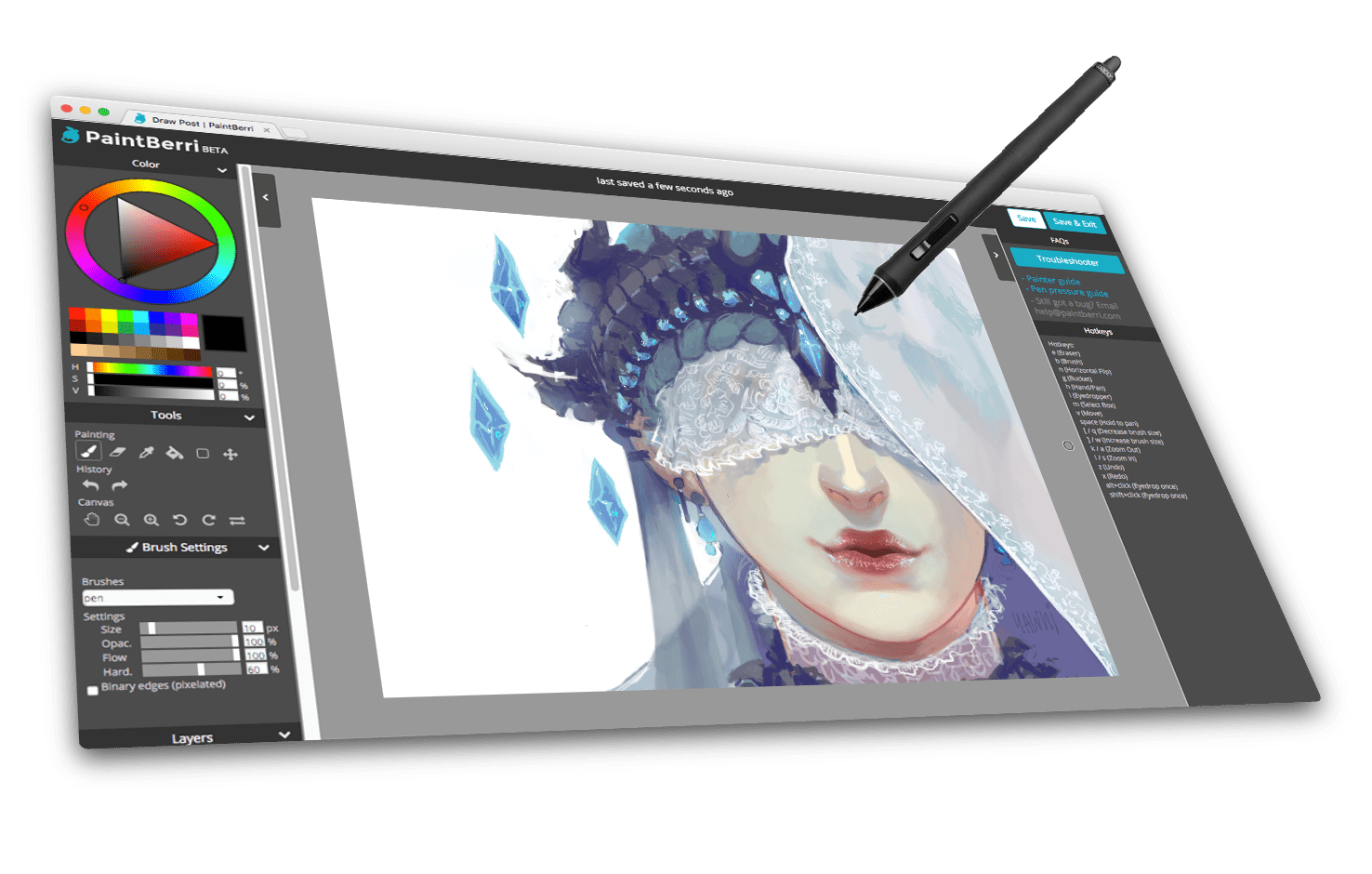 art community offers free browser paint tool — Surface