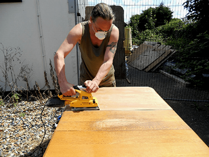 Furniture restoration — rescuing a damaged oak table with beeswax