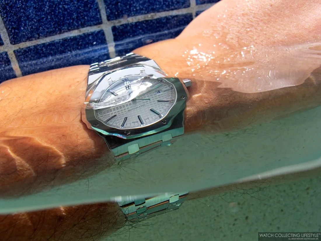 Experience Audemars Piguet Royal Oak 15400ST. 'Water Resistant' Means