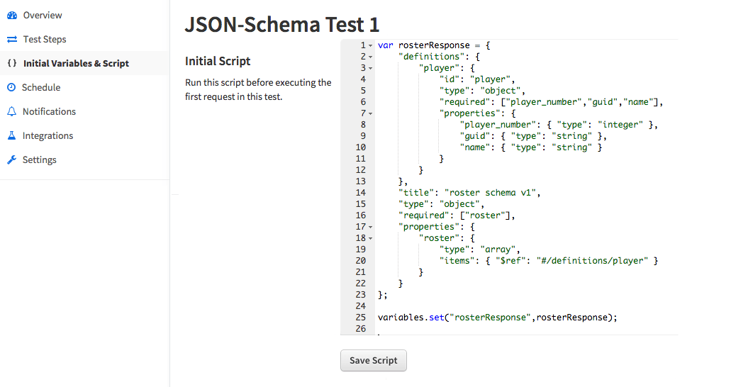 Validating API Payloads Using JSON Schema and Runscope — Runscope Blog