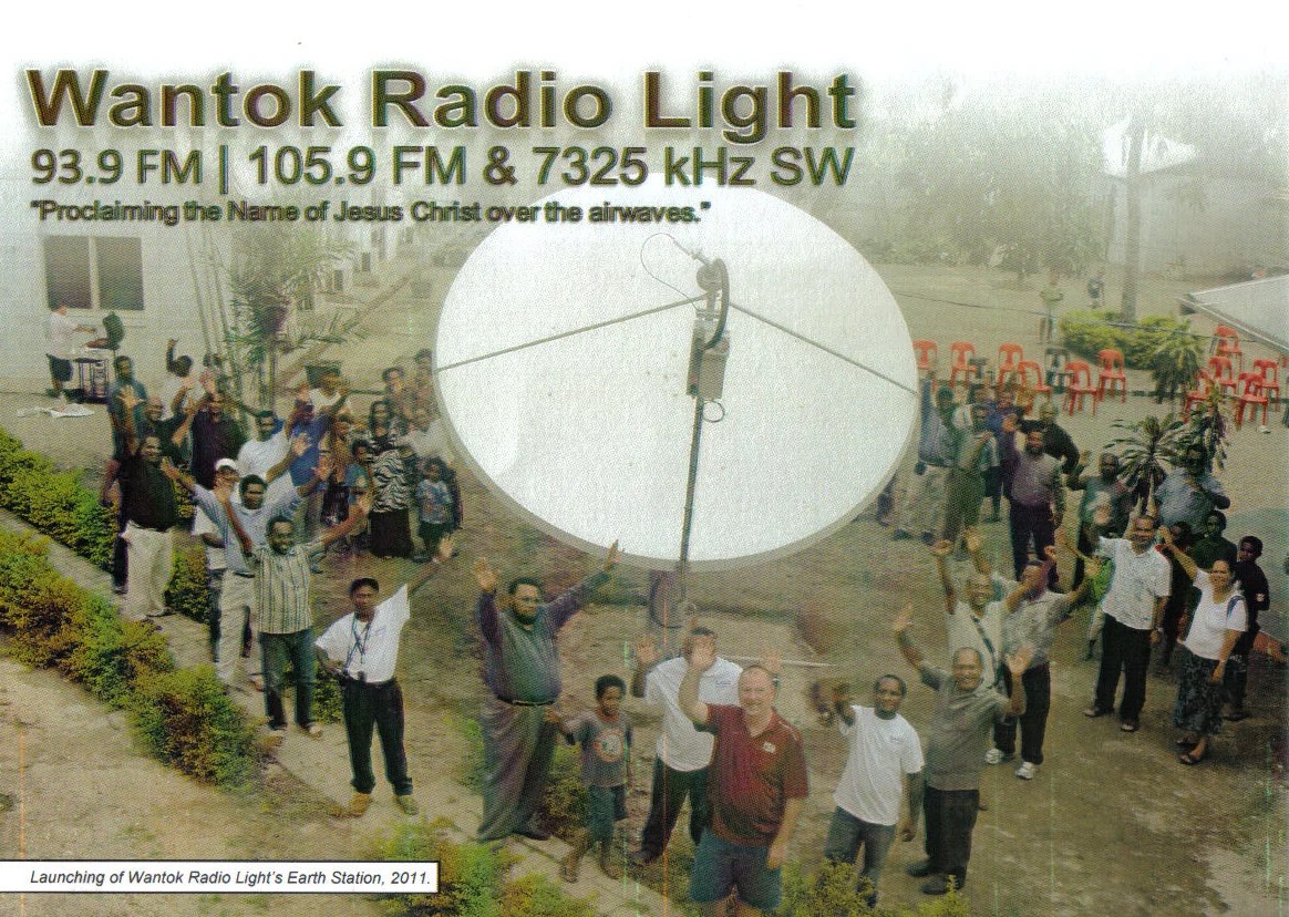 Inaugural shortwave broadcast of Wantok Radio Light, Papua New Guinea June 11, 2005 — The