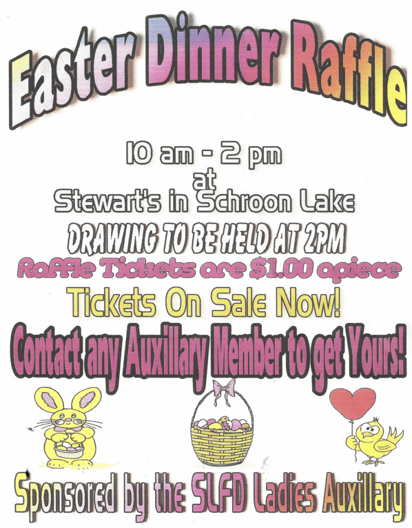 Easter Basket Raffle! — SCHROON LAKER