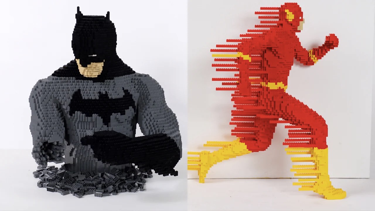 See THE FLASH, BATMAN, and More DC Comics Characters in FullSized LEGO