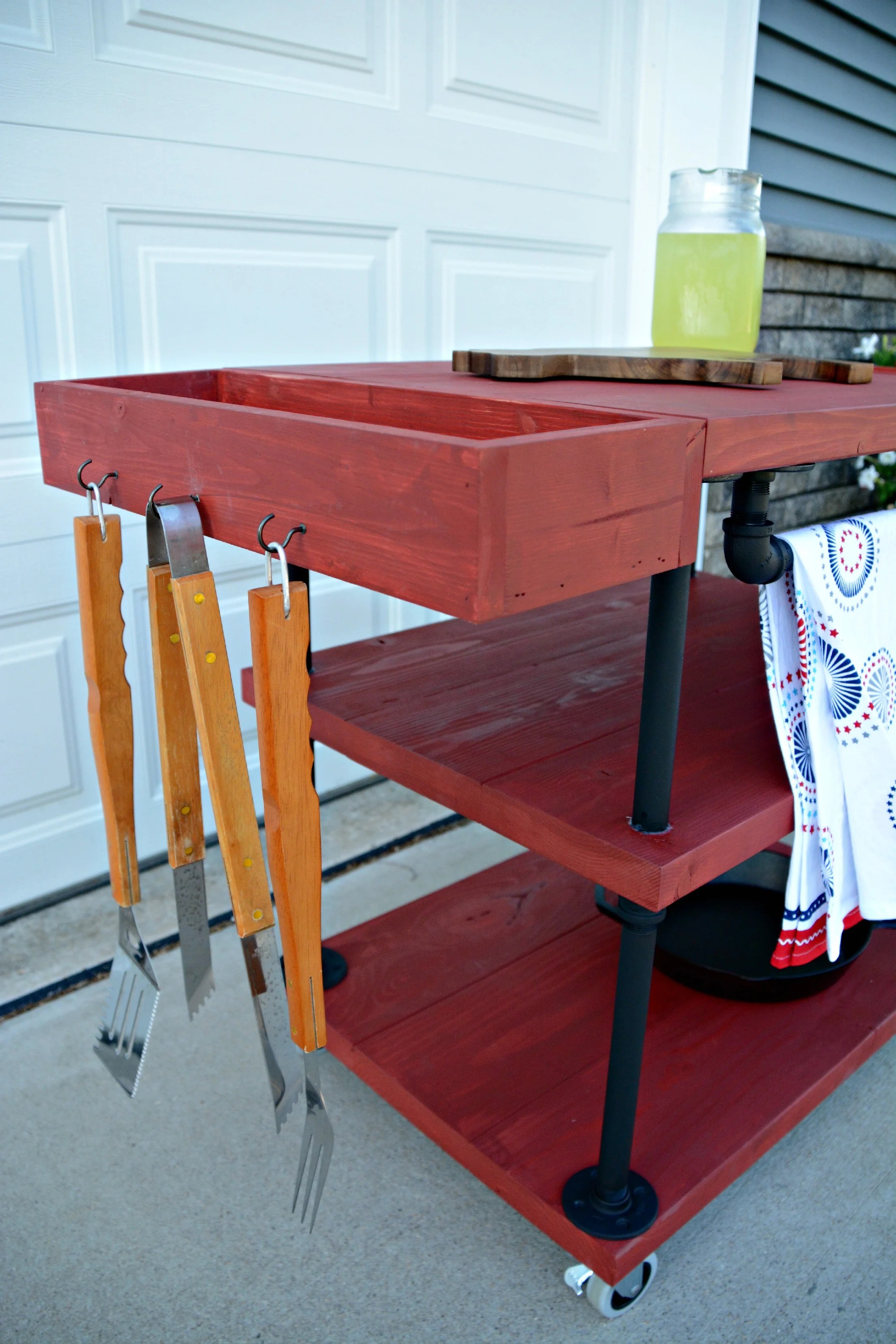 How To Build a Grill Cart {The Home Depot DIY — Decor and the Dog