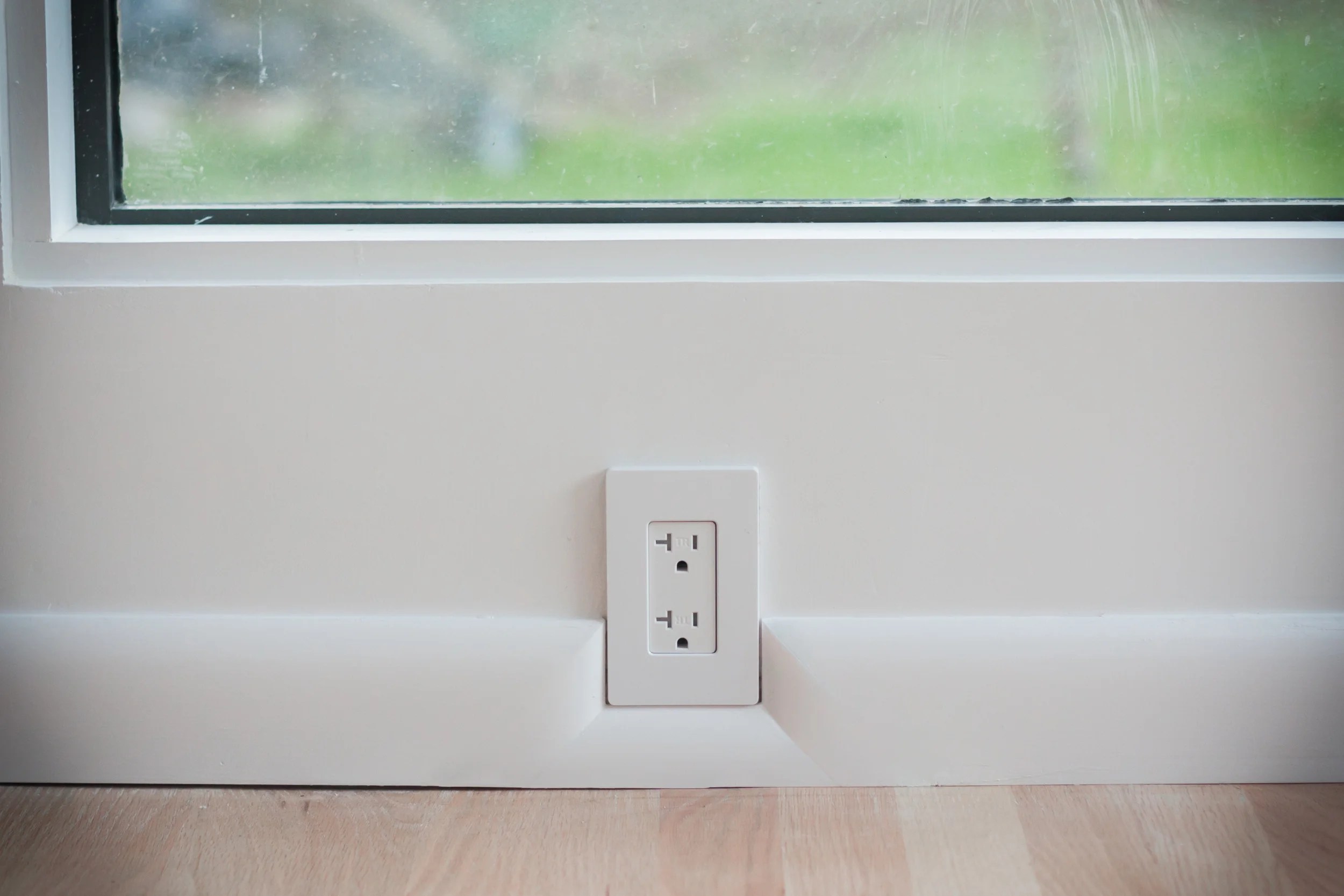 How To Finish Baseboard Around an Outlet — WORK about HOUSE