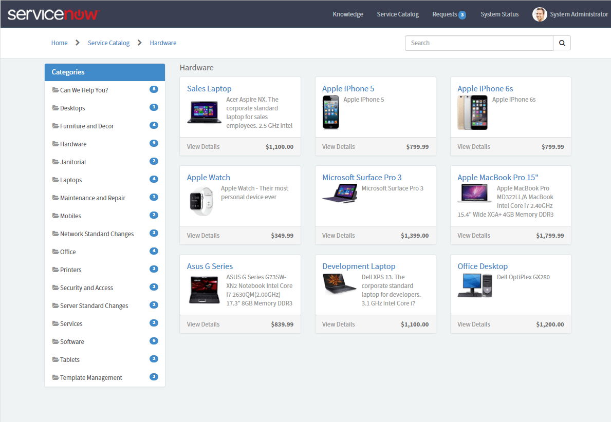 Self Service — ServiceNow Elite