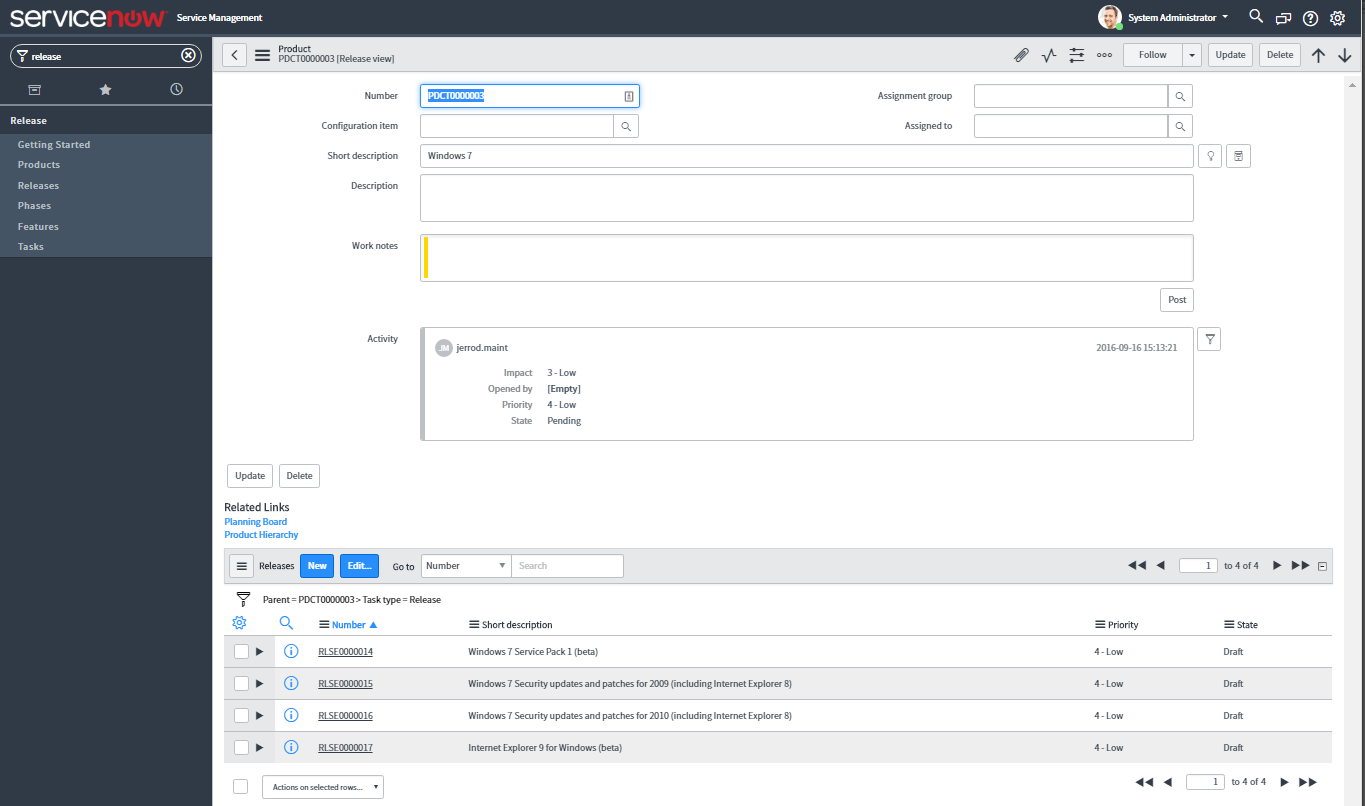 Release Management — ServiceNow Elite