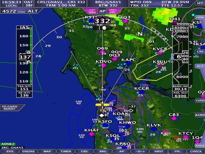Ads-B Weather Map Overlay Pathfinder Remote ADSB — FLIGHT DATA SYSTEMS