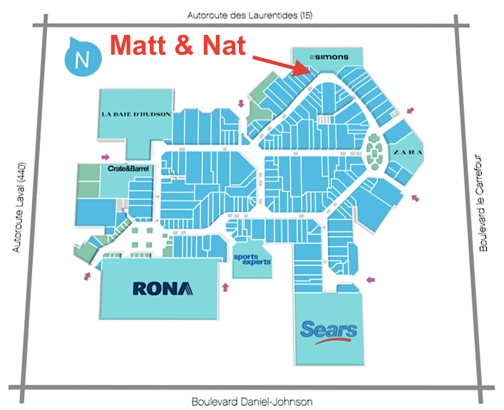 Carrefour Laval Map Gadgets 2018