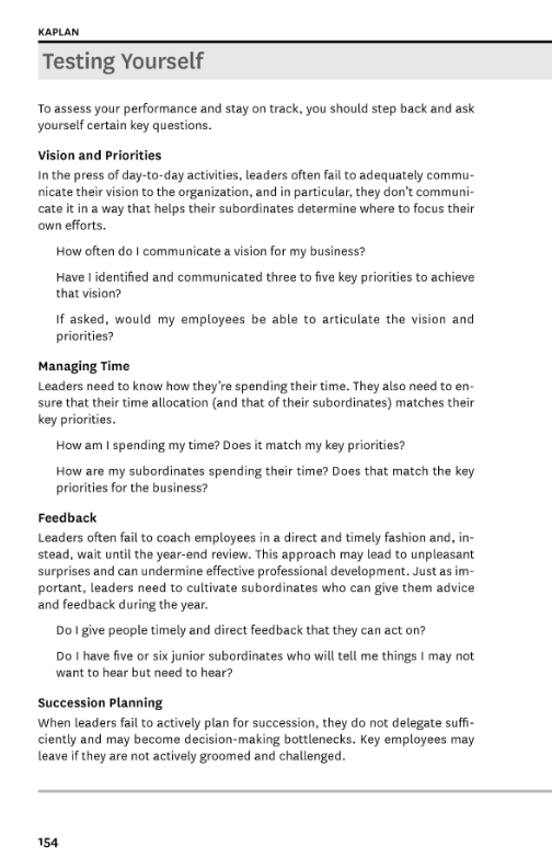 Robert Kaplan 7 Questions Leaders Should Ask Themselves Periodically