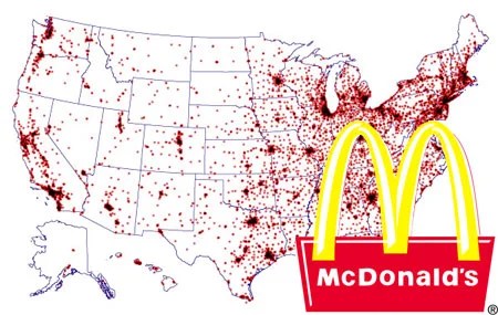 Map Of Mcdonald's In The Us Blog - Ap Us Government And Politics