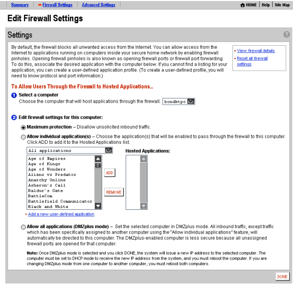 2Wire (AT&T/SBC) Router Port Forwarding Guide — Insteon