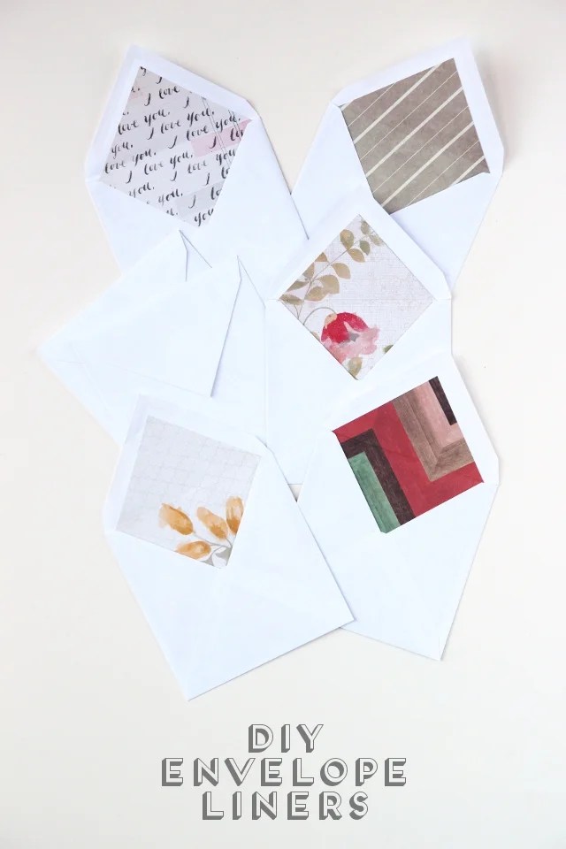 DIY ENVELOPE LINERS. — Gathering Beauty