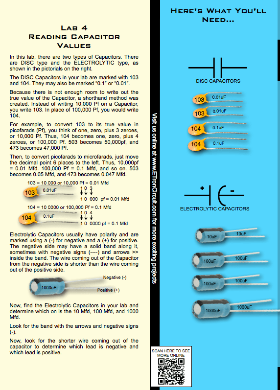 ETL1 LAB 4 Reading Capacitor Values — LF Components