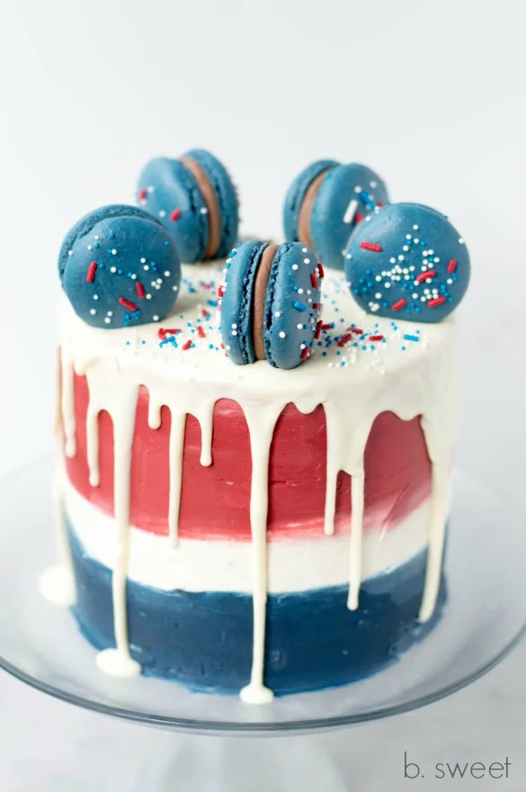Triple Chocolate 4th of July Cake — b. sweet
