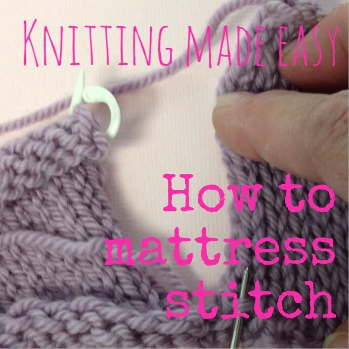 Knitting Howto Join Seams with Mattress Stitch — Blog.NobleKnits