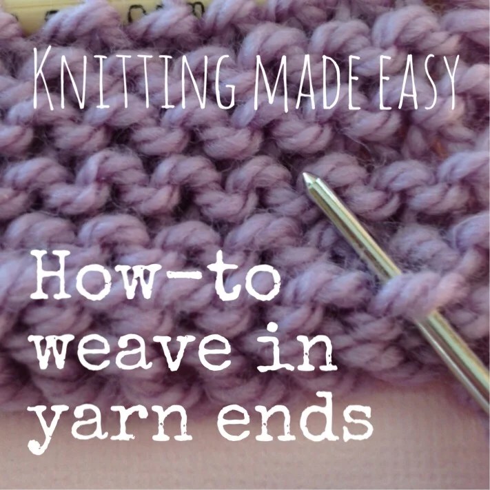 Knitting Weaving in Yarn Ends — Blog.NobleKnits