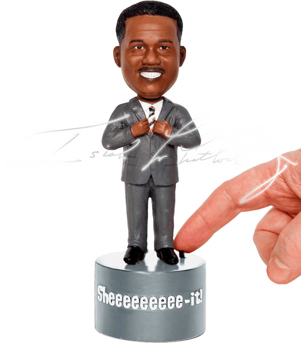 Silver Edition Isiah Whitlock, Jr. Talking Bobblehead — The Isiah(010)