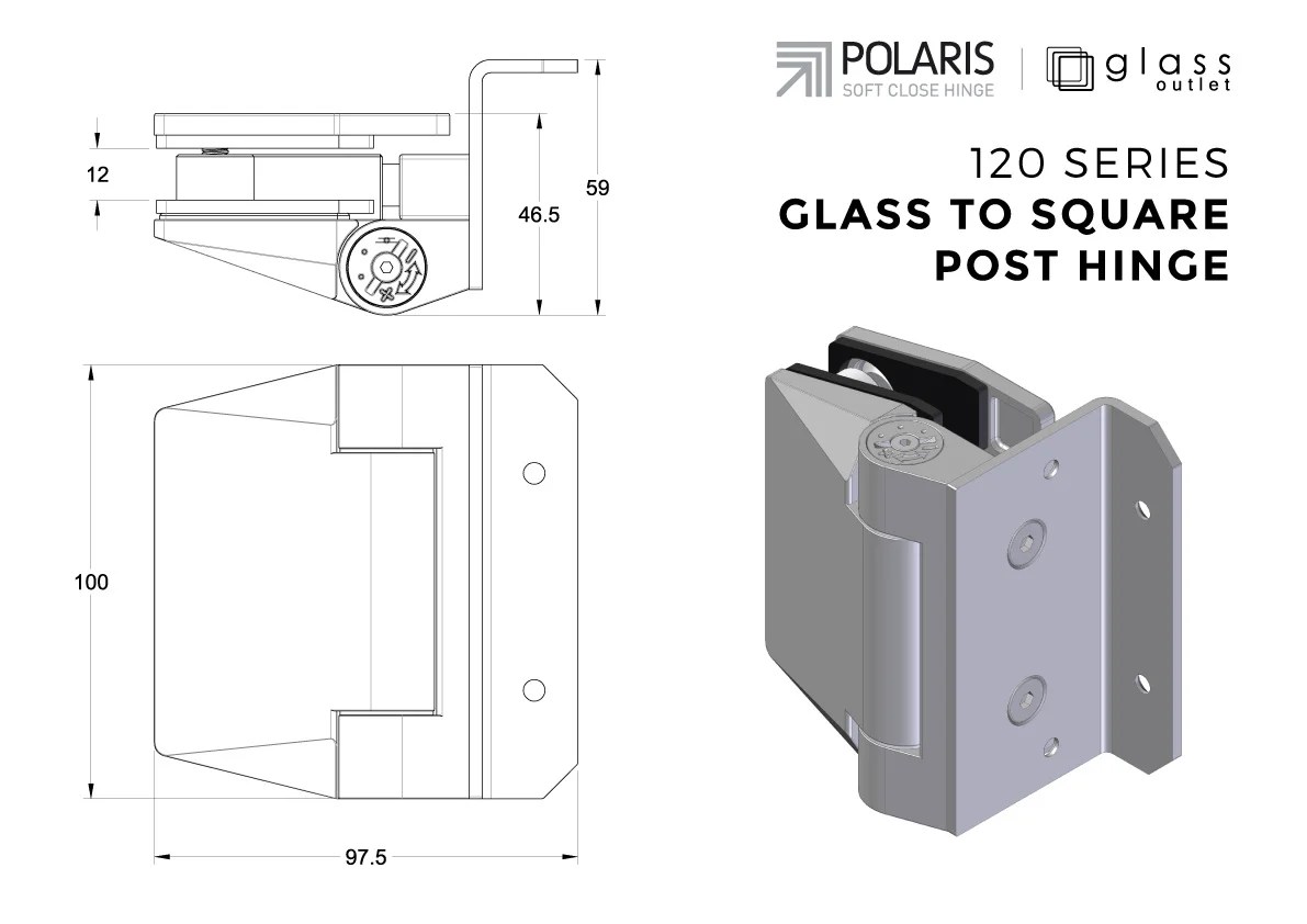 Polaris Soft Close Hinges — Glass Outlet