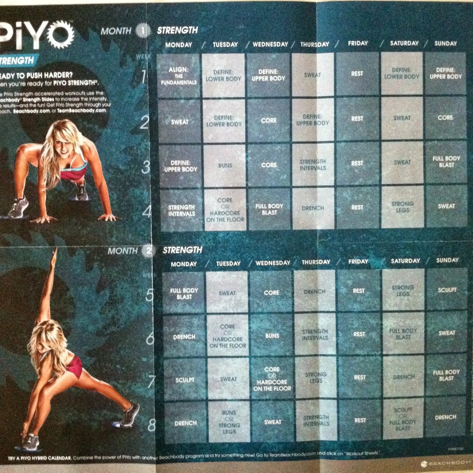 List Of Piyo Strength Intervals Workout Length For Man