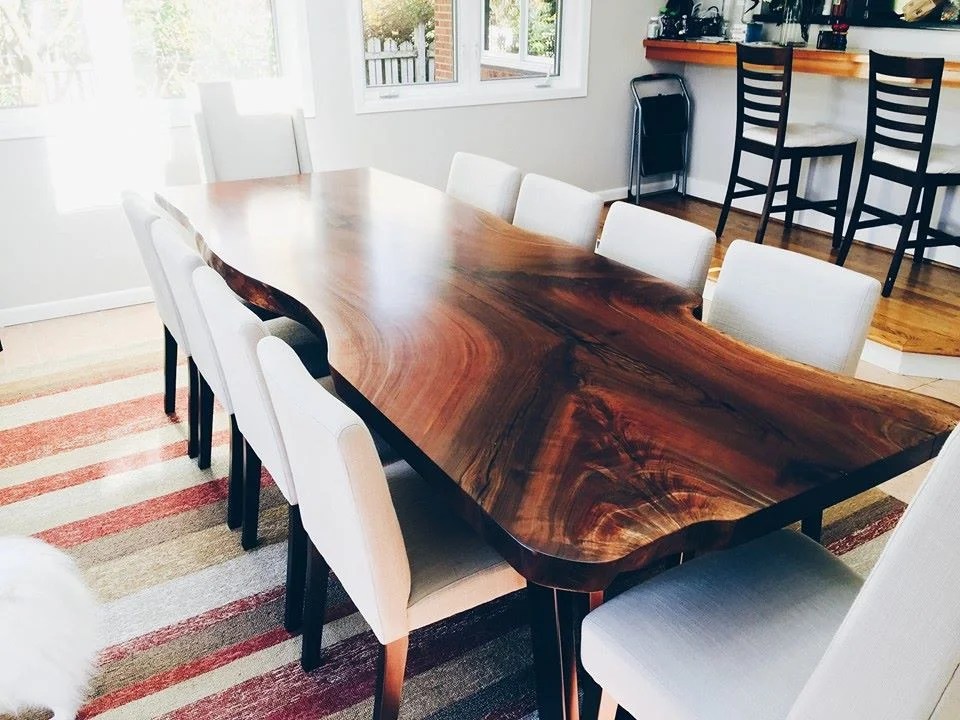 Natural Live Edge Wood Dining Tables Serving The Greater Seattle