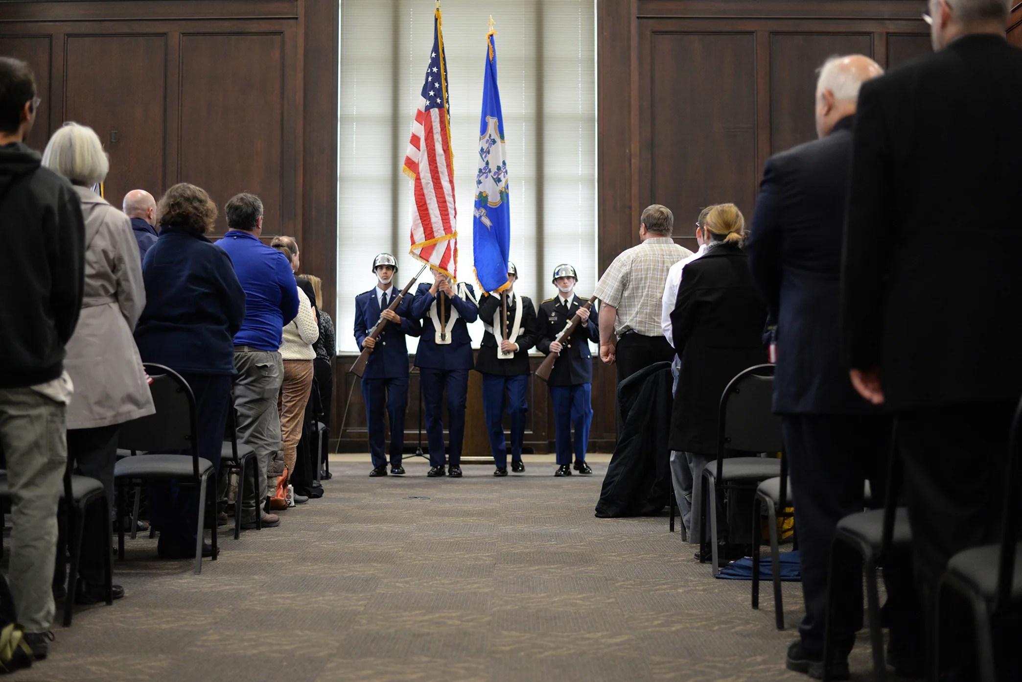 UConn graduate, veteran presented Purple Heart at Veterans Day ceremony