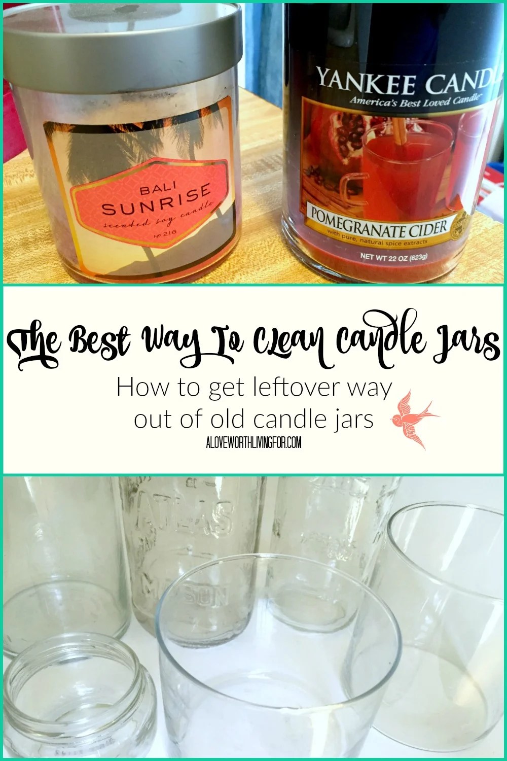 How To Clean Candle Jars and Pasta Jars DIY — A Love Worth Living For