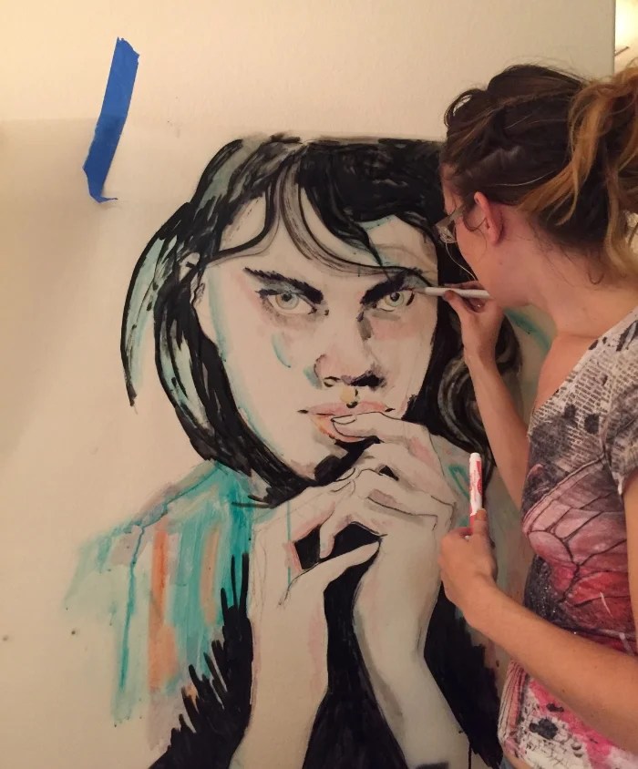 Medium Moment Ink on Mylar — Becky Jewell