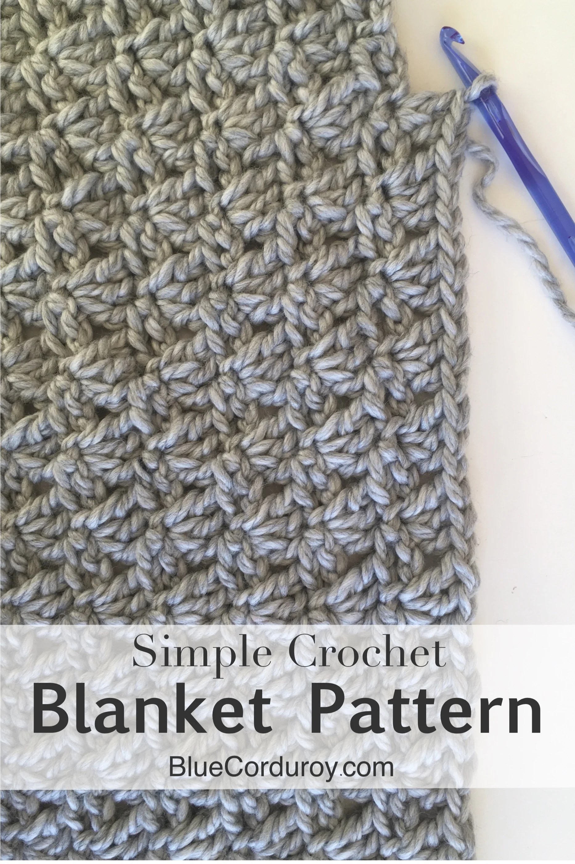 Blue Corduroy Crochet Lessons How to Crochet a Shell Stitch and Make
