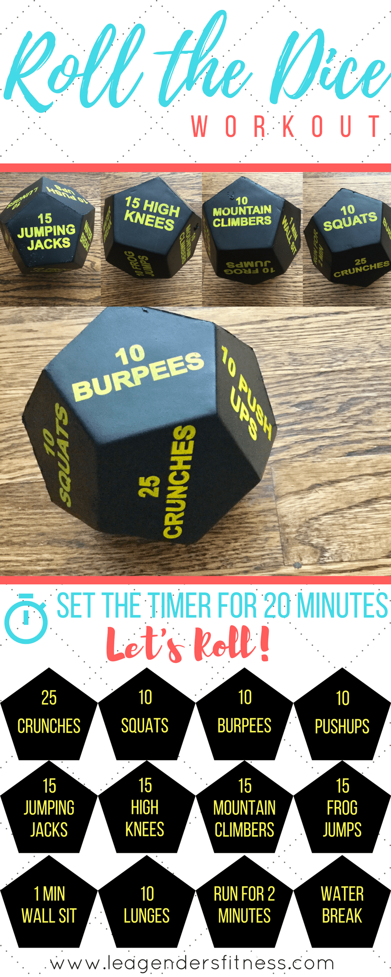 ROLL THE DICE WORKOUT AND GIVEAWAY — Lea Genders Fitness
